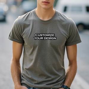 เสื้อยืดโอเวอร์ไซส์คุณภาพสูง ผ้าฝ้าย 100% สั่งทำได้  แบบยูนิเซ็กซ์ ไซส์พลัส สำหรับผู้ชาย แขนสั้น สไตล์ลำลอง พิมพ์ลาย ปักลาย ออกแบบได้ - Product Image 1
