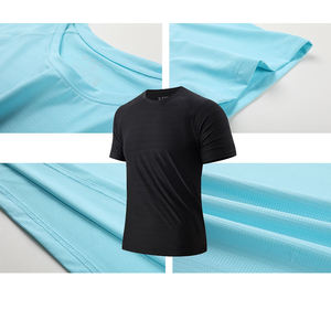 Camisetas Deportivas Personalizadas para Hombre, de Secado Rápido, Manga Corta, para Gimnasio, Tallas Grandes, Transpirables, para Entrenamiento - Product Image 3