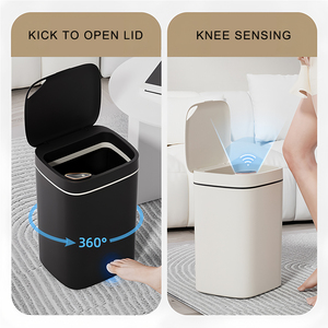 Tempat Sampah <span class=keywords><strong>Sensor</strong></span> otomatis, tempat sampah <span class=keywords><strong>Sensor</strong></span> estetika tinggi dengan tutup rumah kamar mandi tahan air Lixeira Smart - Product Image 3