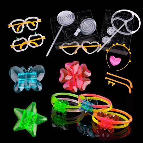 Popular Bulk Light up Baton Fluorescent Rod Light Stick Kids Toy Glow in the Dark Candy Sticks Kpop Party Wedding Supplies