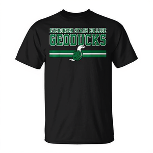 Evergreen State College Geoducks T-shirt noir pour hommes, taille L - Product Image 2