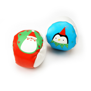 Promozione natalizia all'ingrosso Pvc Pu per bambini adulti Logo personalizzato stampa 2 pz Kick Ball Footbag Hacky Sack - Product Image 4