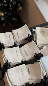 Hot Selling Recyclable Organic Cotton Hemp Canvas Small <b>Drawstring</b> Dust Bag Gravure Printed Customizable Specialized for Jewelry - Product Image 5