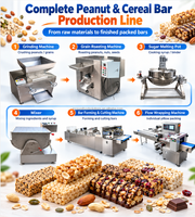 Hoogproductieve automatische machine voor het maken van fruit- en notenrepen voor snackfabrieken, inclusief vormen, snijden en verpakken