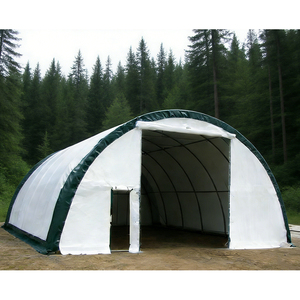 Grande tente de stockage industrielle imperméable en PVC, structure en acier Q235, double treillis, hangar pour avions et tente d'urgence - Product Image 2