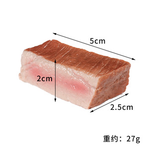 Steak simulé mi-roux, modèle alimentaire de bœuf, décoration de restaurant, accessoire photo, jouet éducatif scolaire - Product Image 5