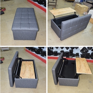 Quincaillerie pour meubles convertibles 2 en 1 table et banc ottoman dans tabourets papillon intelligent pliant mécanisme de table - Product Image 6