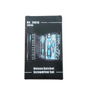 Juego de destornilladores de trinquete de lujo, 29 piezas, kit de herramientas metálicas para reparación de motocicletas - Product Image 1