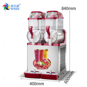 Machine à slush glacé commerciale pour hôtel et restaurant <span class=keywords><strong>SM212</strong></span> 950W 2 réservoirs 12L*2, fabricant de machines à slush glacé - Product Image 4