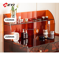 KEYI prix d'usine meubles moderne acrylique coiffeuse ambre Design Antique chambre stockage appartement plexiglas commode