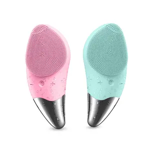 Home Salon Spa Skin Care Vibrating Sonic Silicone Sonic Electric Facial Cleansing Brush