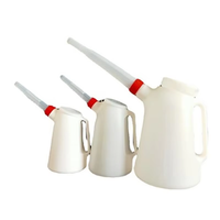 Pot de graissage universel en plastique 4L avec bec flexible 1pc pichet de mesure de carburant de garage voiture moto outils de nettoyage de voiture