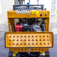 Bétonnière mobile à moteur diesel, cuve de 350 L, équipement de mélange pour zones de construction extérieures sans alimentation électrique