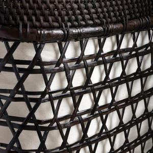 Panier de rangement pliable YH YH-ORG3-45 Hexa en rotin, plusieurs compartiments, en tissu PP, bambou, osier, plastique, pour cuisine et salle de bain, noir - Product Image 2
