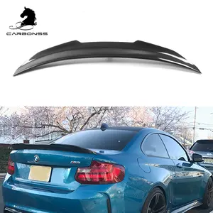 PSM Type Trunk Ducktail Lip Wing Spoiler Carbon Fiber Rear Car Spoiler For BMW F22