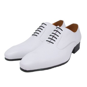 Zapatos Oxford Blancos de Primera Calidad, Cuero Genuino, Hechos a Mano, Gran Venta, Zapatos Formales de Vestir para Hombre de Negocios - Product Image 1