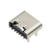 타입 C 6 핀 SMT 소켓 커넥터 USB 3.1 Type-C 암 배치 SMD