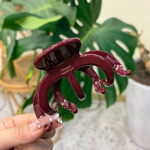 Pinza de Pelo Estilo Francés <span class=keywords><strong>Alan</strong></span> Dowell, Pinza de Pelo de Acetato Grueso de Color Sólido, Tamaño Grande 10*5.2*6cm, para Uso Diario - Product Image 3