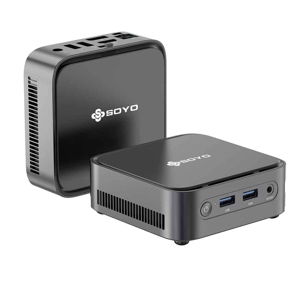 SOYO M4 PLUS 2 Mini PC 16GB DDR4 512GB SSD 4 CORE Win 11 Dual