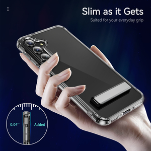 <span class=keywords><strong>Coque</strong></span> de protection hybride transparente 2-en-1 en TPU et PC avec béquille intégrée pour <span class=keywords><strong>Samsung</strong></span> Galaxy A17 5G - Product Image 2
