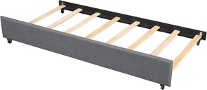 Venta al por mayor de fábrica, camas de plataforma acolchadas con ruedas para niños y adolescentes, silenciosas y fáciles de montar - Product Image 6