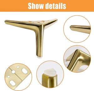 Tùy Chỉnh Chống-Trượt Kim Loại Bàn Chân 100-150Mm Đồ Nội Thất Chân Cho Phòng Ăn Nhà Bếp Phòng Ngủ Phòng Khách Cho Ngoài Trời Bệnh Viện Khách Sạn Sử Dụng - Product Image 6