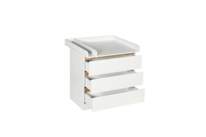 <span class=keywords><strong>Commode</strong></span> à bébé moderne en <span class=keywords><strong>bois</strong></span> <span class=keywords><strong>blanc</strong></span> à 3 tiroirs avec plateau à <span class=keywords><strong>langer</strong></span>, meubles de chambre d'enfant pour bébés et enfants - Product Image 2