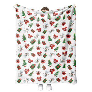 Mantas de Franela Personalizadas con Estampado de Dibujos Animados, Regalos de Navidad, Mantas de Viaje, Toallas, MOQ Bajo - Product Image 5