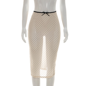 Viviblook Y26SK140 Falda informal de verano para mujer, nueva falda transparente de lunares a la moda y sexy para mujer - Product Image 1