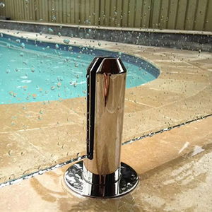 เสาเหล็กกล้าไร้สนิม Aleader 304 316 แบบกลมเจาะรูสำหรับรั้วสระว่ายน้ำ  ขาจับราวกระจกสำหรับราวบันไดกระจก - Product Image 5