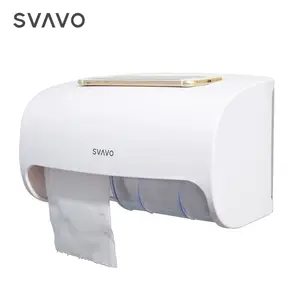 Compact 2-Roll Side-By-Side Coreless Hoge Capaciteit Toiletpapier Dispenser Wall Mounted Twee Rollen tissue Houder