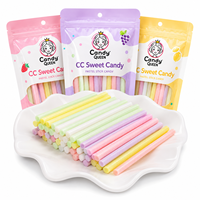 CC Candy Fruitpoeder Sticks Zoetzuur Strooivulling Meerkleurig Zachte Textuur OEM Groothandel Bulk Private Label Aangepaste Verpakking