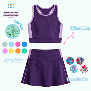 <span class=keywords><strong>ชุด</strong></span>กีฬา<span class=keywords><strong>เด็ก</strong></span>พิมพ์ลายตามสั่ง สำหรับเต้นรำ ใส่ได้ทุกวัน ODM <span class=keywords><strong>ชุด</strong></span>ออกกำลังกาย ผ้าไนลอน ระบายอากาศได้ดี <span class=keywords><strong>ชุด</strong></span>เซ็ต 2 ชิ้นสำหรับ<span class=keywords><strong>เด็ก</strong></span>ผู้หญิง กระโปรงเทนนิส - Product Image 5