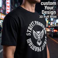 Camisetas de Hombre de Diseño Personalizado con Estampado Puff, de Algodón Tejido de Lujo, Corte Regular, con Patrón Paisley, Antiarrugas y Transpirables