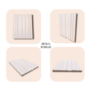 Panneaux muraux 3D de luxe en lattes rainurées, panneaux en <span class=keywords><strong>bois</strong></span> <span class=keywords><strong>massif</strong></span> ondulés uniques pour la décoration intérieure - Product Image 4