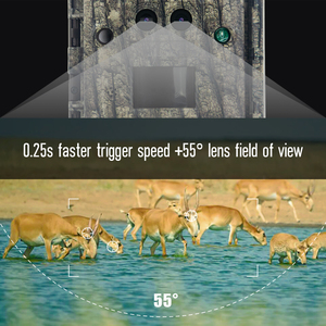 Offre directe d'usine, caméra de <span class=keywords><strong>chasse</strong></span> <span class=keywords><strong>pas</strong></span> chère avec batterie longue durée, caméra de surveillance à double objectif - Product Image 5