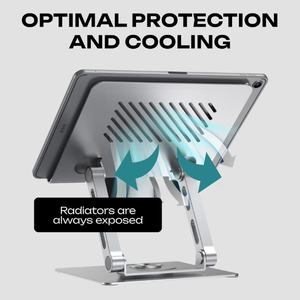 Support réglable ergonomique en aluminium à 360 degrés <span class=keywords><strong>pour</strong></span> <span class=keywords><strong>iPad</strong></span> Pro Support multi-angle en acier au carbone Commodité confortable <span class=keywords><strong>pour</strong></span> le bureau - Product Image 3