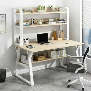 Factory Wholesale Metal Computer <strong>Desk</strong> with Ergonomic Durable Home Office <strong>Desk</strong> with Bookshelf <strong>Space</strong> <strong>Saving</strong> Design - Product Image 1