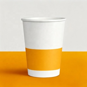 Custom Logo Printed Single Wall White Paper Cup Bulk Biodegradable PE CoatedPaper Cup Manufacturer - Product Image 1