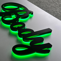 Letrero Luminoso 3D con Retroiluminación LED Verde Personalizado, Letrero Comercial de Acrílico Iluminado para Decoración de Tiendas y Talleres de Carrocería