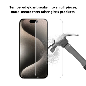 Film de protection d'écran en verre trempé 2.5D 9H haute qualité en aluminium pour iPhone 17 Pro Max, prix usine, pour la série iPhone 17 - Product Image 4
