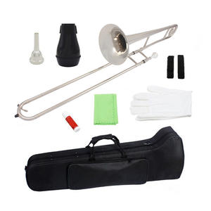 Instrumento profesional Material <span class=keywords><strong>de</strong></span> latón <span class=keywords><strong>Banda</strong></span> Principiantes Examen <span class=keywords><strong>de</strong></span> grado Tocando B-Flat Trombón alto - Product Image 2