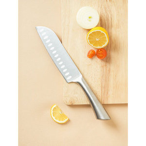 Cuchillo Kiritsuke totalmente inoxidable (aproximadamente 30 cm) forjado a mano resistente japonés VG10 hoja para pelar y pan cuchillos - Product Image 1