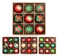 LONGSTAR <strong>Best</strong>-<strong>selling</strong> 6cm Plastic Christmas Ball Christmas Tree Hanging Pendant Party Decorations