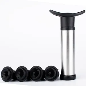 Wine Saver Vacuum Pump Preserver with 4 Air Bottle Stoppers