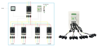 Compteur d'énergie triphasé multi-canaux IoT Acrel ADW210-D16 3*1(6)A avec communication RS485 Modbus et transformateurs de courant à noyau divisé 100A