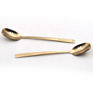 Cuillère à café dorée DFC308 pour mélanger les boissons - Product Image 2