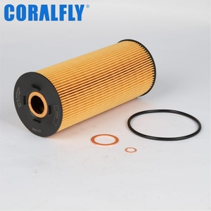 กรองน้ำมันเครื่องคุณภาพสูงสำหรับรถบรรทุก Coralfly รุ่น E197H D23 E197HD23 HU947 P7016 LF3607 1457429732 P9731 P550763 สำหรับ Hengst - Product Image 1