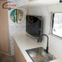 WECARE Mini-camping-car à coque rigide légère, à glisser, pour benne de pick-up de taille moyenne, camping 4x4, camping-car, motorhome