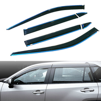 Fit Toyota Rav4 XA50 2019-2022 6 pièces garniture chromée en plastique PC voiture fenêtre visière extérieur évent soleil pluie garde bouclier déflecteur